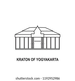 kraton yogyakarta icon outline stock vector royalty free 1192952986 kraton yogyakarta icon outline stock