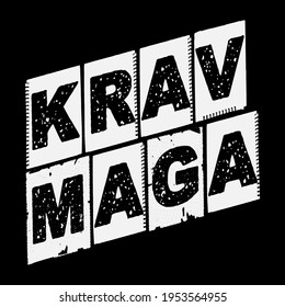 Krav Maga Brazilian ju-jitsu Vector Design. This illustration can be used as a print on T-shirts, cups, bags, Phone Case etc.