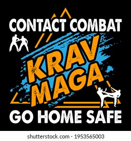 Krav Maga Brazilian ju-jitsu Vector Design. This illustration can be used as a print on T-shirts, cups, bags, Phone Case etc.