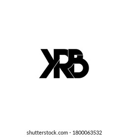 krb letter original monogram logo design