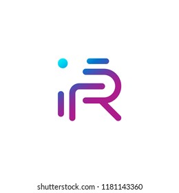 Kreative modern elegant trand unique R initial letter icon logo