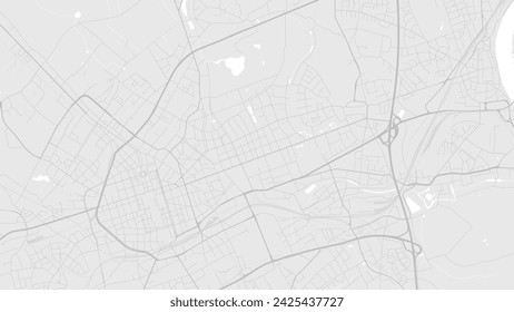 Krefeld background map, urban area