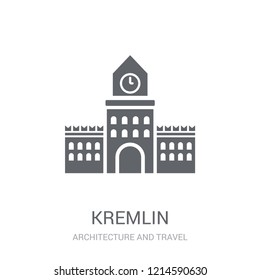 Kremlin icon. Trendy Kremlin logo concept on white background from Architecture and Travel collection. Suitable for use on web apps, mobile apps and print media.