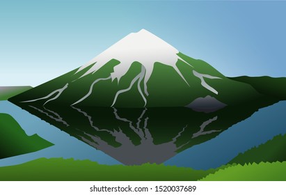 Krenitsyna volcano Sakhalin region. active volcano