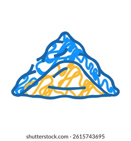 kreplach dumpling doodle icon sketch vector. kreplach dumpling sign. isolated symbol illustration