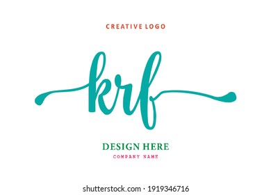 KRF lettering logo is simple, easy to understand and authoritative