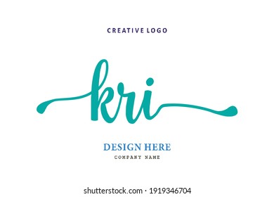 KRI lettering logo is simple, easy to understand and authoritative