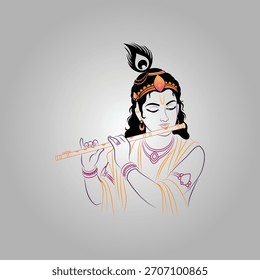 krishan janmashami wunsch vektor design	