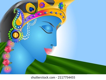 Krishna- a Hindu avatar of Bhagwan Vishnu.