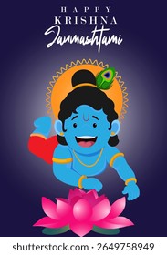 O festival Krishna Janmashtami marca o nascimento de Krishna.