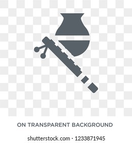 Krishna Janmashtami icon. Trendy flat vector Krishna Janmashtami icon on transparent background from india collection. 