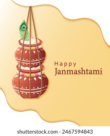 Krishna Janmashtami, diseño de corte de papel