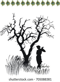 Krishna Silhouette