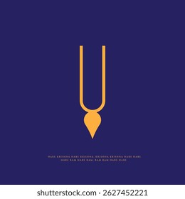 Krishna Tilak, Gandh or Tika [mark worn on forehead] represent Radhe Shyam together, Bhakta means Devotee, worshipper of lord Shrikrishna put this on body