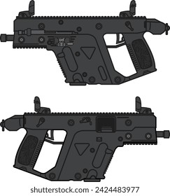 Kriss Vector Smg Bk- illustrator