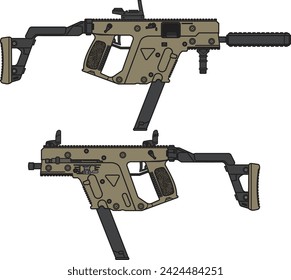 Kriss Vector Smg Full set - illustrator