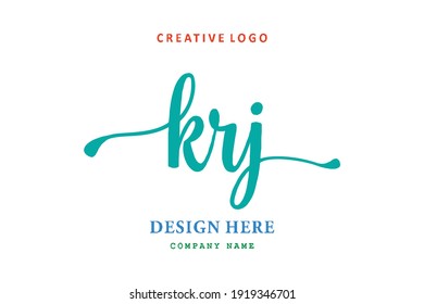 El logotipo de grabado de KRJ es sencillo, fácil de entender y autoritario