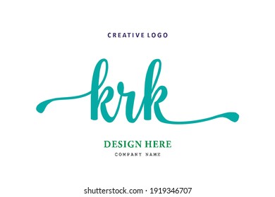 KRK lettering logo is simple, easy to understand and authoritative