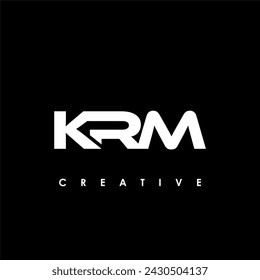 Plantilla de diseño de logotipo inicial de letra KRM Ilustración vectorial