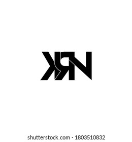 krn letter original monogram logo design