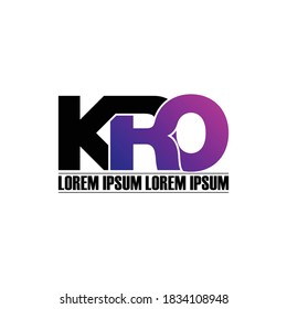 Logo-Design für KRO-Buchstaben