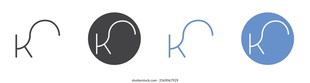 Kroger icon vector symbol outline sign