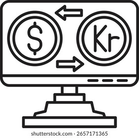 Krone-Symboldesign im gefüllten Stil