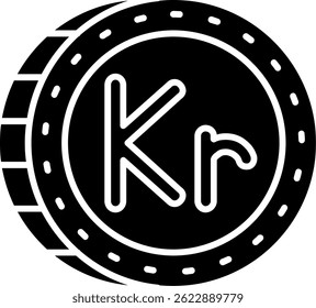 Krone Line vector Icon Design