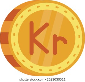 Krone Line vector Icon Design