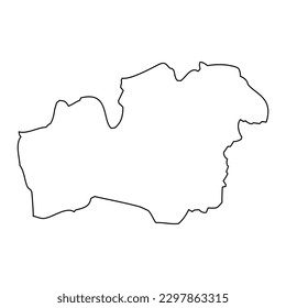 Kronoberg county map, province of Sweden. Vector illustration.