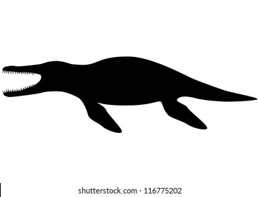 Kronosaurus silhouette