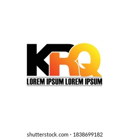 vector de diseño de logotipo de la letra KRQ
