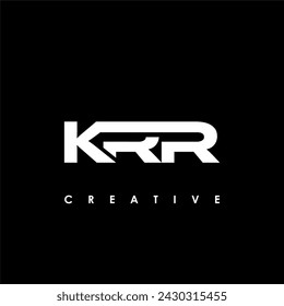 KRR Letter Initial Logo Design Template Vector Illustration