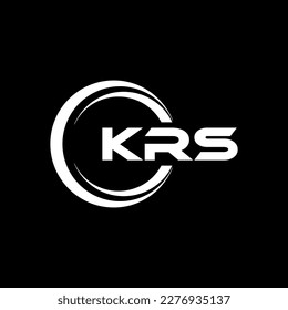 KRS letter logo design in illustration. Vector logo, calligraphy designs for logo, Poster, Invitation, etc.