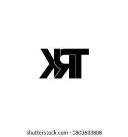 Krt Letter Original Monogram Logo Design Stock Vector (Royalty Free ...