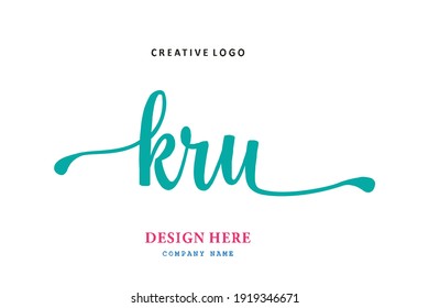 El logotipo de las letras de KRU es sencillo, fácil de entender y autoritario