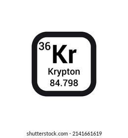 krypton chemical element periodic table