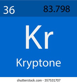 Kryptone Chemical Symbol