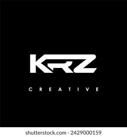 Plantilla de diseño de logotipo inicial de letra KRZ Ilustración vectorial