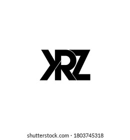 krz letter original monogram logo design