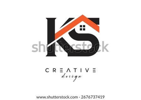 KS Creative Real Estate Architecture Monogram and Home Logo