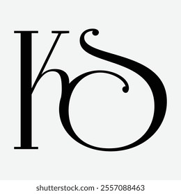 kS Initial Letter Logo Symbol