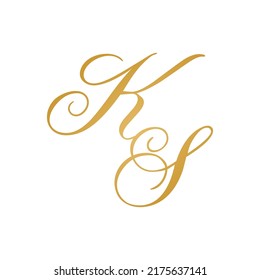 KS initial logo design vector stock