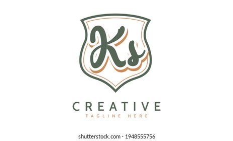 Ks Initials Handwriting Logo Vector Stock Vector (Royalty Free ...
