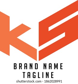 logotipo de las iniciales de KS, logotipo de las iniciales de los nombres, logotipo de las iniciales de la empresa, logotipo de las iniciales de la persona.