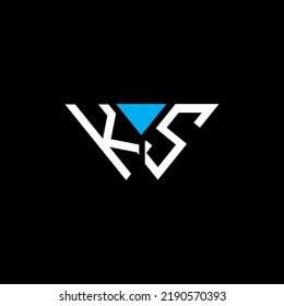 Diseño creativo del logotipo de la letra KS con gráfico vectorial, diseño de logotipo Abc sencillo y moderno.