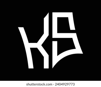 KS letter logo design vector art