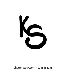 ks letter vector logo