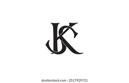 ks Logo-Design, KS Letter Initial Logo Design Template Vektorgrafik, KS modernes Logo	