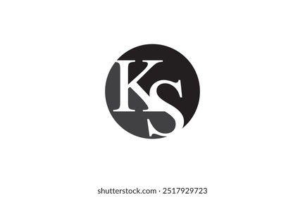 ks logo design, KS Letter Initial Logo Design Template Vector Illustration, KS modern logo	
